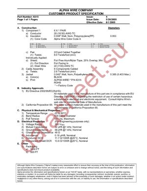 6315 BK002 datasheet  